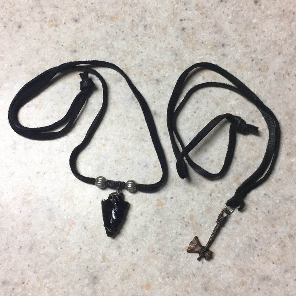 Arrowhead and Axe Necklaces